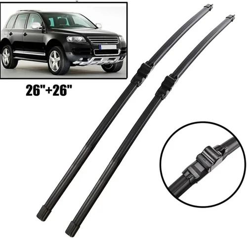 Miniatura 2 de Wiper Front Wiper Blades Compatible with VW Touareg 2003 2004 2005 2006 Windshield Windscreen Window 26"+26" Left Hand Drive