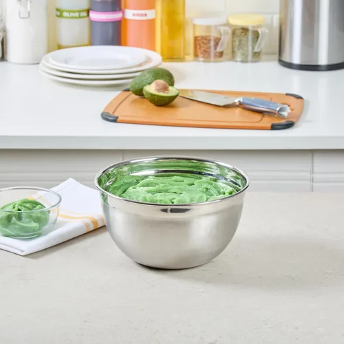 Miniatura 3 de Restaurantware Met Lux - Cuencos de metal de 3 cuartos de galón, 1 cuenco de harina alemán profunda, resistente a la corrosión, apto