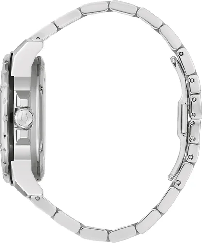 Miniatura 2 de Bulova Marc Anthony Reloj automático de acero inoxidable con estrella marina para hombre, apertura abierta, parte trasera de caja de exposición
