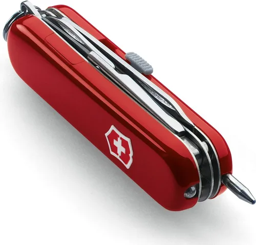 Miniatura 2 de Victorinox Midnite Manager Cuchillo suizo del ejército, pequeño, multiherramienta, 10 funciones, LED, tijeras, rojo