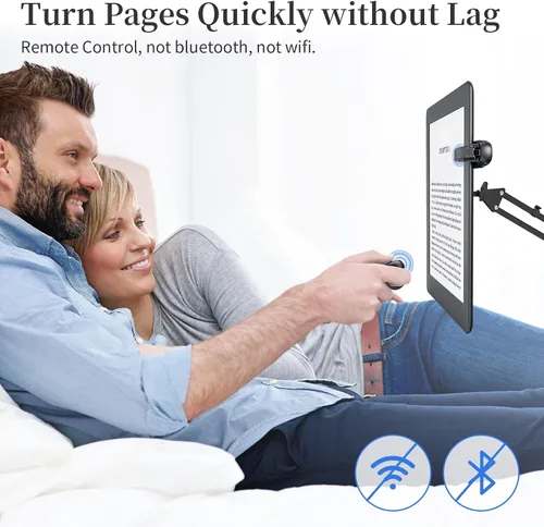Miniatura 3 de Anillo de Dedo Control Remoto Pasador de Páginas de Kindle, Pulsador Inalámbrico Recargable para Kindle Paperwhite, Lectores Electrónicos y Cámara