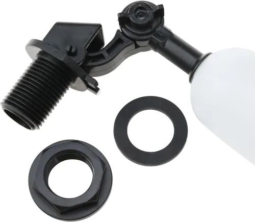 Miniatura 3 de Haidong HO-79946 1/2 "ABS plástico negro mini flotador válvula de bola con brazo ajustable para control automático de nivel de agua de tanques