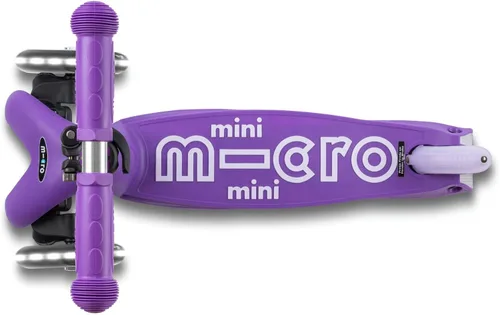 Miniatura 7 de Micro Kickboard - Mini Deluxe Scooter LED Plegable, 3 Ruedas, Inclinarse para Dirigir, Scooter Micro de Diseño Suizo con Ruedas LED que se Iluminan