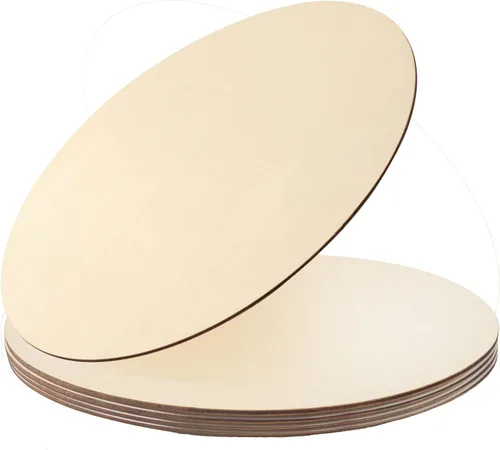 Miniatura 8 de Círculos de madera para manualidades, paquete de 12 unidades de madera sin terminar de 12 pulgadas, recortes de madera para manualidades, colgador