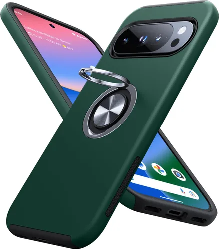 Miniatura 42 de JAME Funda para Google Pixel 7 Pro, Funda de Ajuste Delgado para Pixel 7 Pro con Soporte de Anillo Kickstand