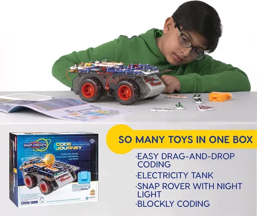 Miniatura 2 de Snap Circuits Explore Coding, juguete de construcción STEM para edades de 8 a 108 años, exclusivo de Amazon
