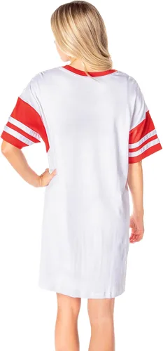 Miniatura 2 de INTIMO DC Comics - Camisón de pijama para mujer con logotipo clásico para mujer, Blanco