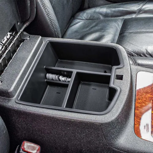Miniatura 6 de RUNROAD Organizador de consola compatible con 2007-2014 GMC Sierra 2500 3500/Chevy Silverado 2500 3500/Tahoe/Yukon XL/Suburban 1500 y 07-13 Sierra