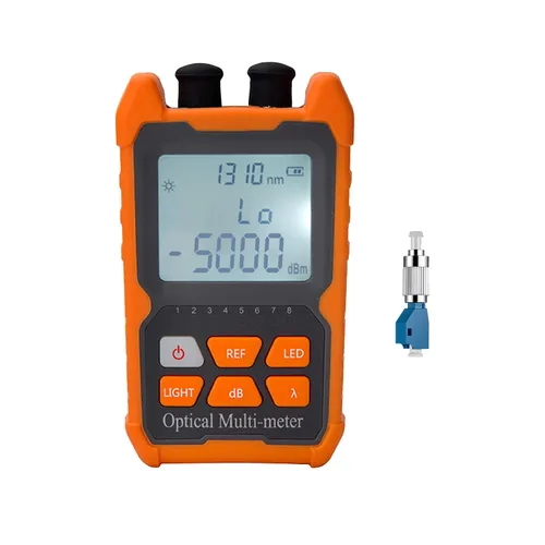 Miniatura 6 de Probador de fibra óptica de función 3 en 1 Medidor de potencia óptica portátil (FC/SC/ST) y localizador visual de fallas VFL 2mw y LED, OPM y VFL