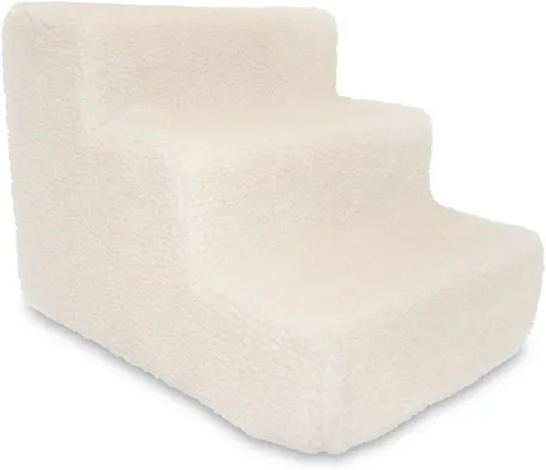 Miniatura 21 de Best Pet Supplies - Escalera de espuma portátil, perros pequeños, gatos, equilibrada, segura, antideslizante, interior, sin montaje, apoyo sillón