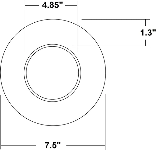 Miniatura 4 de NICOR Iluminación Negro Metálico para Downlight LED DCR56 de NICOR (DCR-CLR-56-TR-BK)