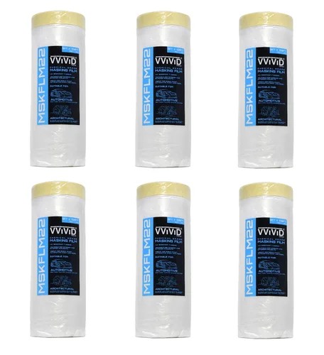 Miniatura 9 de VViViD Cinta autoadhesiva de grado químico y cortina de plástico resistente (paquete de 2 unidades (60 x 108 pies)