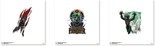 Miniatura 7 de Trends International Gallery Pops Marvel - Black Panther - Shuri Wall Art Bundle (3-Pack) Gallery Pops Wall Art, Black Framed Version