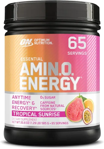 Miniatura 13 de Optimum Nutrition Amino Energy - Polvo energético para antes del entrenamiento con té verde, BCAA, aminoácidos, extracto de café verde, sabor