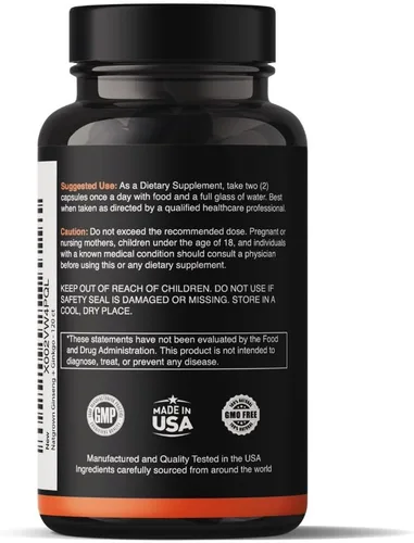 Miniatura 3 de Natgrown Panax - Suplemento de ginseng y ginkgo biloba, cápsulas de ginseng coreano rojo y ginko biloba para hombres y mujeres, apoya el enfoque