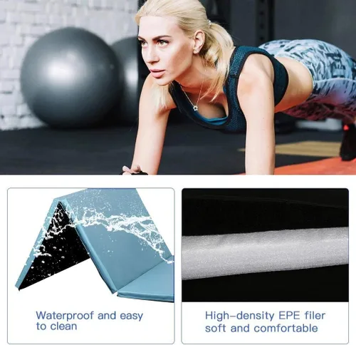 Miniatura 4 de Esterilla de gimnasia para gimnasia, alfombra de gimnasia, esterilla gruesa de yoga, esterilla para ejercicios aeróbicos, entrenamiento de fitness