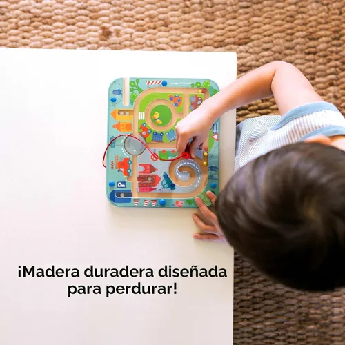 Miniatura 5 de Juego de magnético laberinto de ciudad, de la marca Haba, para niños de 2 años en adelante