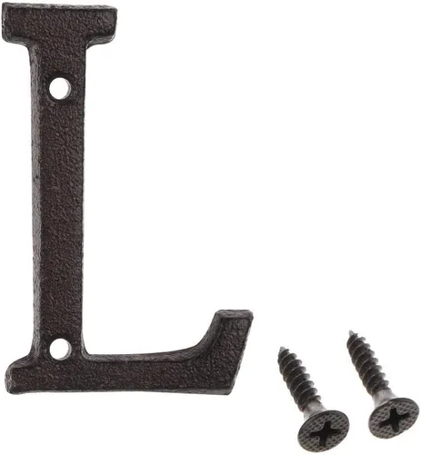 Miniatura 15 de Número de dirección de 3 pulgadas, números de casa para exterior, decoración de buzón de puerta de jardín de metal de hierro fundido con tornillos, 0