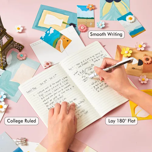 Miniatura 3 de Feela - 36 paquetes de cuadernos de tapa blanda a granel, cuadernos en blanco rayados para viajes para mujeres y hombres, cuadernos rayados