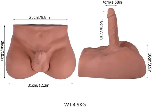 Miniatura 2 de ferch Muñeca sexual realista para mujeres, masturbador unisex con consolador flexible y entrada anal apretada, juguetes sexuales para adultos, 12.2