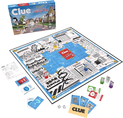 Miniatura 2 de USAOPOLY CLUE: Diary of a Wimpy Kid Resuelve el misterio en este juego de pistas coleccionable con licencia oficial con personajes y ubicaciones