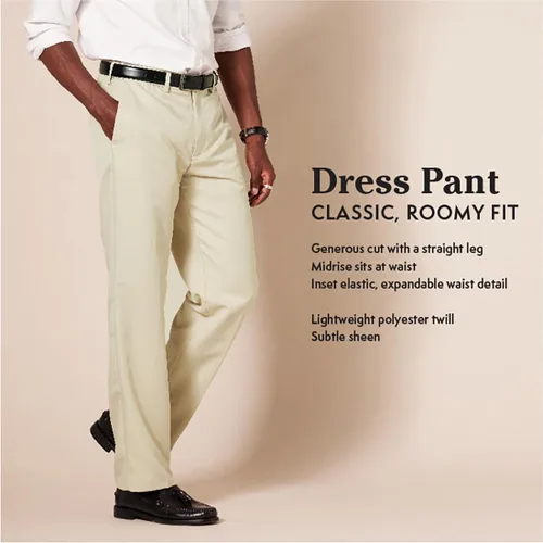 Miniatura 2 de Amazon Essentials - Pantalón de vestir de corte clásico, con cintura expandible y sin pinzas para hombre