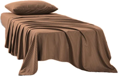 Miniatura 26 de Kingnex Sábanas a rayas para sofá cama de 36 x 72 pulgadas, tamaño individual para sofá cama, microfibra suave de doble cepillado 1800, 3 piezas