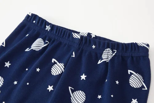 Miniatura 6 de Pijamas cortas de 2 piezas para niños pequeños, ropa de dormir de tiburón de tren, 100% algodón, pijamas de dinosaurio para niños pequeños, ropa