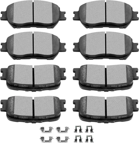 Miniatura 20 de SCITOO Kits de pastillas de freno de cerámica D465 D374 Reemplazo delantero y trasero para Acura CL 1997-1999, para Honda Civic 2002-2003 200-2011