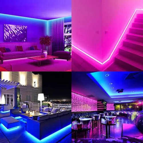 Miniatura 6 de GOMING Tira de luz LED COB RGB de 24 V, 32.8 pies, 576 LEDs/M, flexible, alto brillo, 14 W/M, brillo uniforme IP20, sin impermeable, cinta de luces