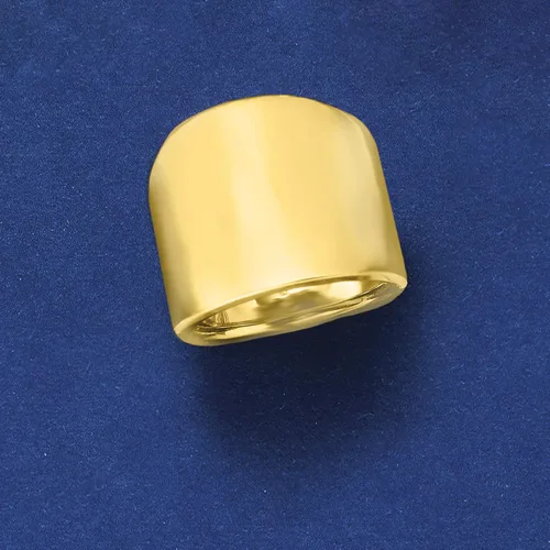 Miniatura 5 de Ross-Simons Italian 14kt Yellow Gold Wide Polished Ring