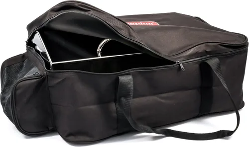 Miniatura 2 de Camco Olympian 5500 - Parrilla de gas propano portátil, de acero inoxidable, con soporte de montaje para remolque y patas plegables para uso en mesa
