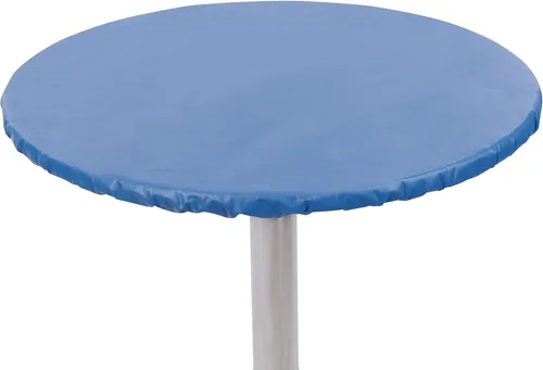 Miniatura 8 de Yourtablecloth Mantel redondo ajustable de vinilo resistente con parte trasera de franela de colores vibrantes, mantel elástico ideal para comedor