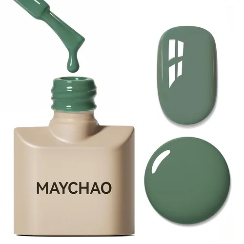 Miniatura 54 de MAYCHAO Esmalte de uñas de gel rosa intenso de 0.5 onzas líquidas, 1 unidad de esmalte de gel rosa brillante, esmalte de uñas que se absorbe con luz