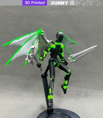 Miniatura 5 de apcute Figura de acción T13 (montaje completado), figura de acción T13, 5.5 pulgadas impresa en 3D multiarticulado, muñeco de acción de robot