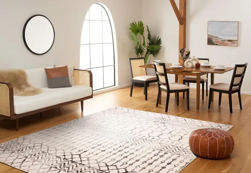 Miniatura 7 de SAFAVIEH - Alfombra de la colección Tulum, modelo TUL270A, diseño marroquí bohemio desgastado, no suelta pelusa y fácil de limpiar, ideal para sala
