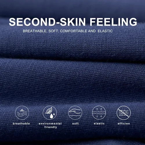 Miniatura 2 de BAMBOO COOL Men's Long Boxer Briefs Long Leg Performance Breathable Comfort Underwear for Men 3 or 5 or 6 Pack