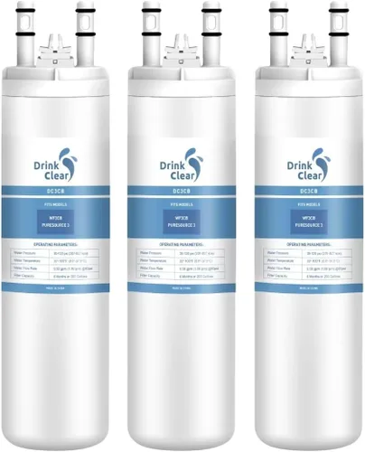 WF3CB - Filtro de agua de repuesto para Pure Source 3, WF3CB, 706465, 242086201, 242069601, 242017800 Agua y hielo, altura de 9 pulgadas, paquete de