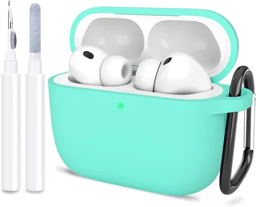 Miniatura 28 de Compatible con AirPods Pro 3, funda protectora de silicona suave con kit de limpieza de llavero para mujeres y hombres para Apple AirPods Pro de 3ª