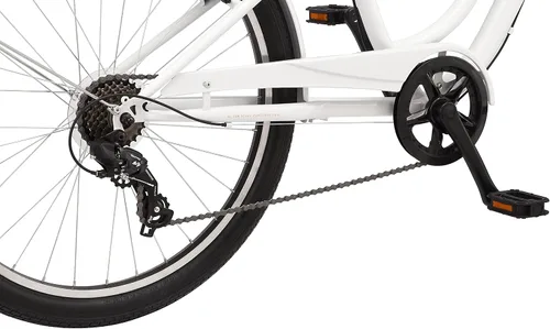 Miniatura 6 de Schwinn Regioneer - Bicicleta híbrida de confort para adultos, ruedas de 26 pulgadas, 7 velocidades, marco de acero, frenos lineales de aleación