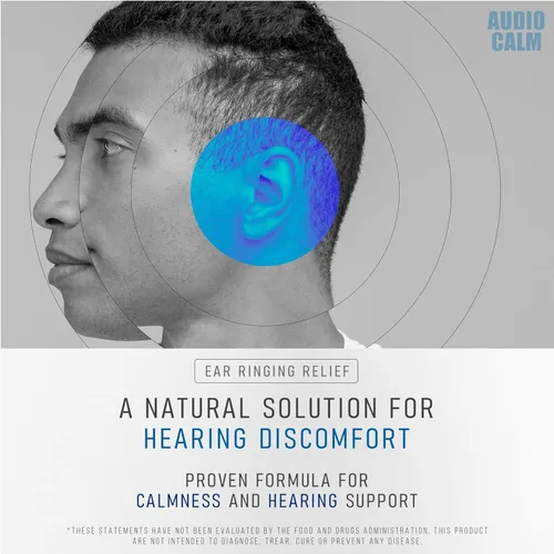Miniatura 6 de Audio Calm - Alivio de tinnitus para oídos zumbidos, vitaminas para la salud del oído, solución natural para aliviar el tinnitus, alivio rápido