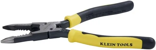 Miniatura 5 de Klein Tools J206-8C Alicates de punta larga multiuso con resorte, fabricados en Estados Unidos, acero forjado con mangos Journeyman de material dual