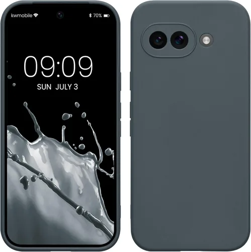 Miniatura 101 de kwmobile Funda compatible con Google Pixel 9 Pro - Funda protectora delgada de TPU para teléfono - Acabado mate suave - Negro mate