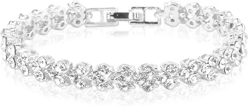 Miniatura 2 de Brazaletes ajustables de moda para mujer, pulseras de joyería de cristal con diamantes de imitación, pulseras de moda para regalo de estilo de moda
