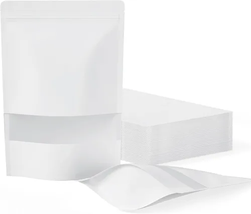 Miniatura 9 de FireKylin 100 bolsas resellables, bolsas de papel con ventana mate para pequeñas empresas, cremallera y bolsas sellables con calor para embalaje