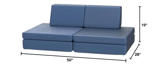 Miniatura 3 de Children's Factory The Whatsit CF349-070 - Sofá o 2 sillas para niños, azul marino, CF349-070, muebles de dormitorio para niños y adolescentes, sofá
