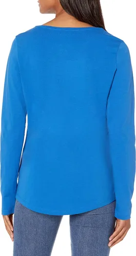 Miniatura 2 de Tienda Essentials - Camiseta de manga larga con cuello redondo para mujer