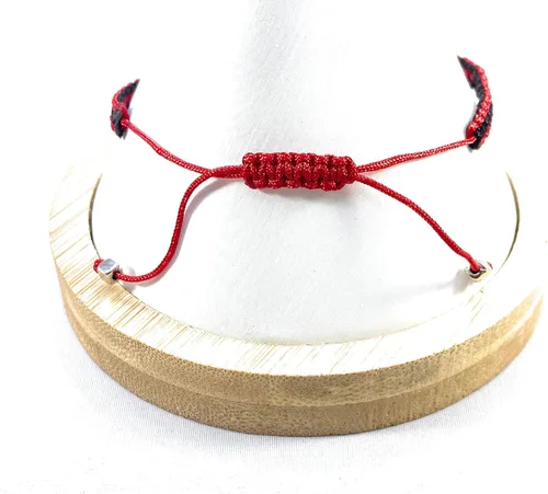 Miniatura 3 de San Judas Rojo Y Negro Color Pulsera Ajustable Pulsera De San Judas Tadeo Hilo Color Rojo Y Negro
