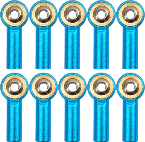 Paquete de 12 soportes de aluminio Vgoohobby M4 para barra de acoplamiento, rótula CW 1.024 in, compatible con Axial Redcat HPI Traxxas HSP 1/10 RC