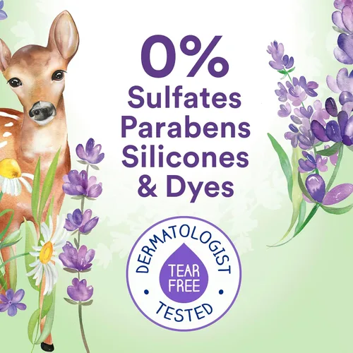 Miniatura 4 de Suave Aceite de lavanda natural 3 en 1 para niños, sin desgarros, gel de baño, champú y acondicionador, sin sulfatos, sin parabenos, sin siliconas